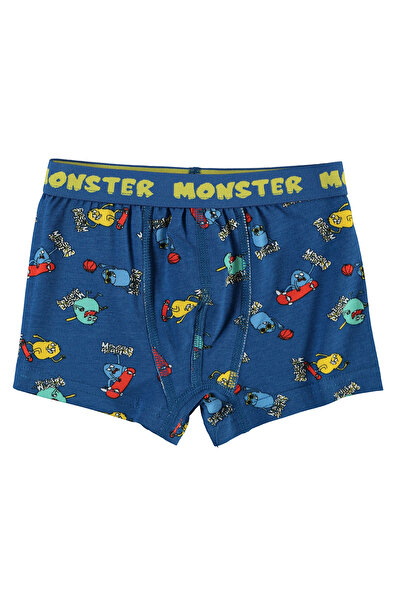 Civil Boys Erkek Çocuk 2'li Boxer Set 2-10 Yaş Koyu Mavi