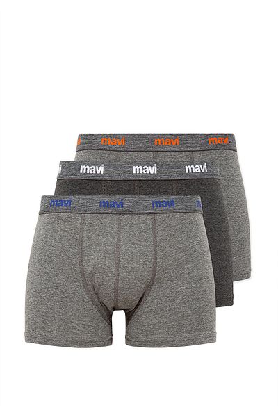 Mavi 3-teiliges graues Basic-Boxer-Set 0911407 -23854