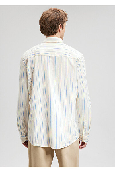 Mavi Λευκό μπλουζ Μπλε ριγέ πουκάμισο - Regular Fit 0210835 -70719