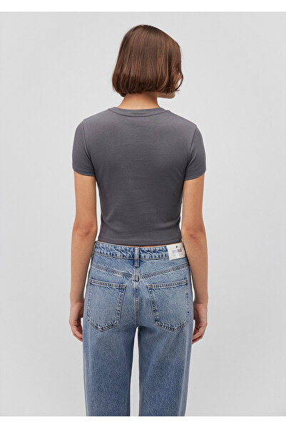 Mavi Anthracite Basic T-Shirt Crop / Short Cut 1600814 -86560