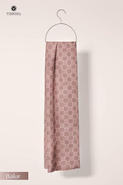 Vissona Monogram Shawl - 57% Silk 43% Cotton