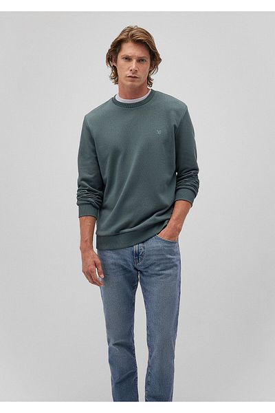 Mavi Φούτερ Green Crew Neck - Basic, 065751 -71577