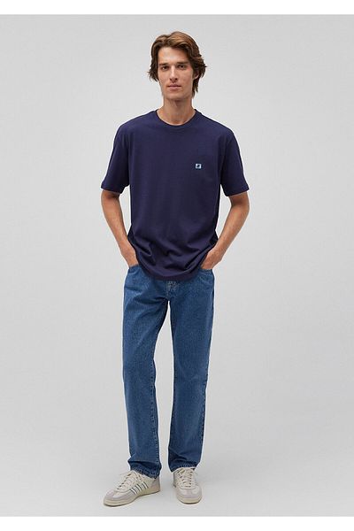 Mavi Μπλουζάκι με τυπωμένο λογότυπο Pro Navy Blue Loose Fit - 0612423-84371