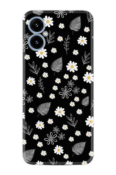 omix X5 Kılıf Boutique Baskılı Resimli Papatyalar ve Yaprak Pcode -078