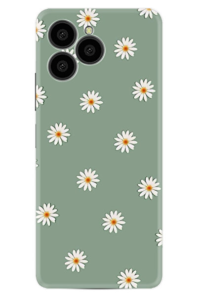 omix X6 Kılıf Boutique Baskılı Resimli Yeşil Papatyalar Pcode -041