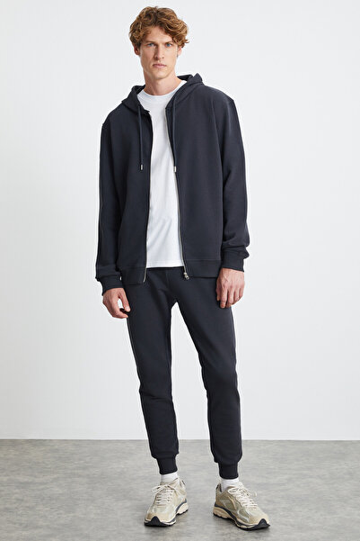 GRIMELANGE Pánská antracitová mikina Maynor