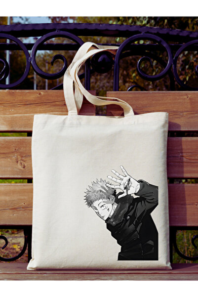 Cemira Yuji Itadori Jujutsu Kaisen Anime Raw υφασμάτινη τσάντα tote υφασμάτιν...