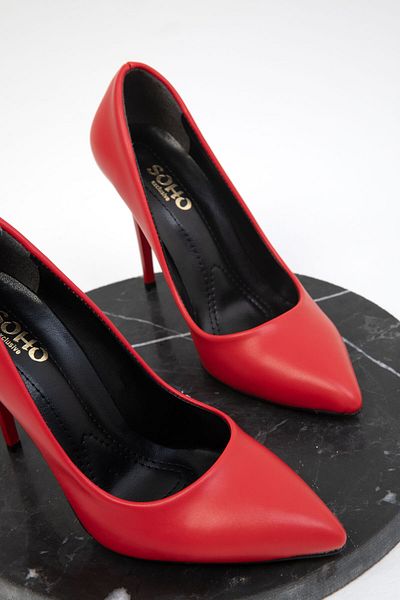 SOHO Women's Classic Red Heeled Shoes - 19720