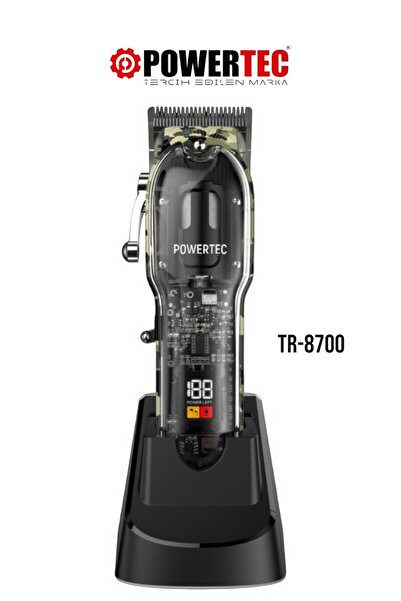 POWERTEC TR-8700 Saç Sakal Tıraş Makinesi (Black)