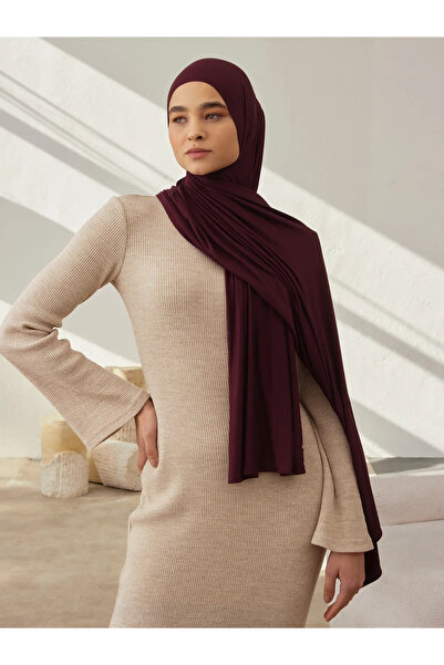 Femple Modest Μικρό σάλι ζέρσεϊ Premium |   Χρώμα: Βουργουνδία |   Μέγεθος: 150x50 cm |   χιτζάμπ