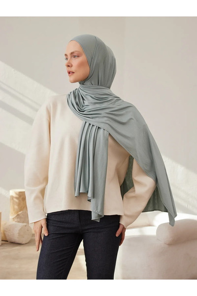 Femple Modest Σάλι Ζέρσεϊ Premium Mint Colored - Hijab 180x70 cm