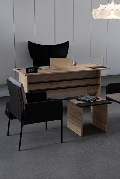 KODIGU Ofis Masası - 140x60 - Makam Odası Takımı - Ofis Masası Takımı - Makam Odası Set