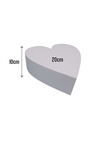 Strafor Kalp Maket Pasta 20 X 10