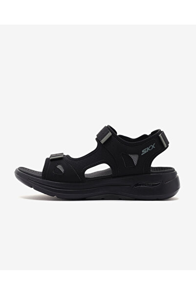 SKECHERS Go Walk Arch Fit Sandal-mission Ii Erkek Siyah Sandalet 229064 Blk