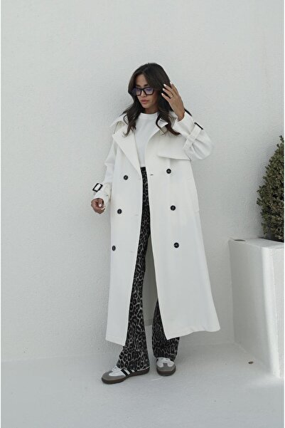 Havoş Тренчкот екрю з затяжками