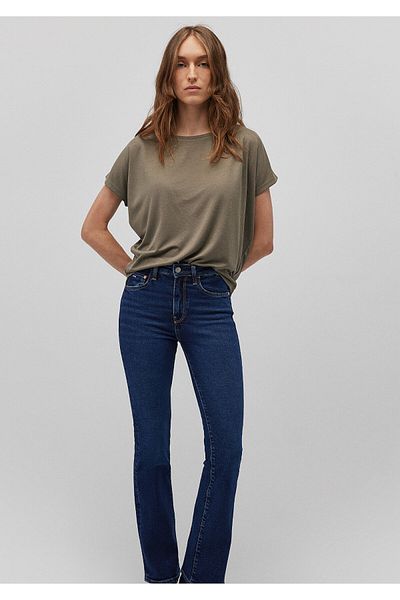 Mavi Lux Touch Tencel Grünes Modal-T-Shirt – locker sitzend 167245 -86961