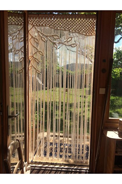 EdaTasarım Doğa Yaprak Temalı Makrome Kapı Pedesi