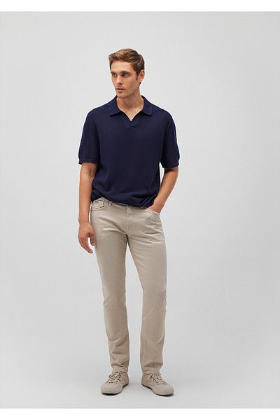 Mavi Jake Schwarz-Beige Gabardine Hose - 0042288058