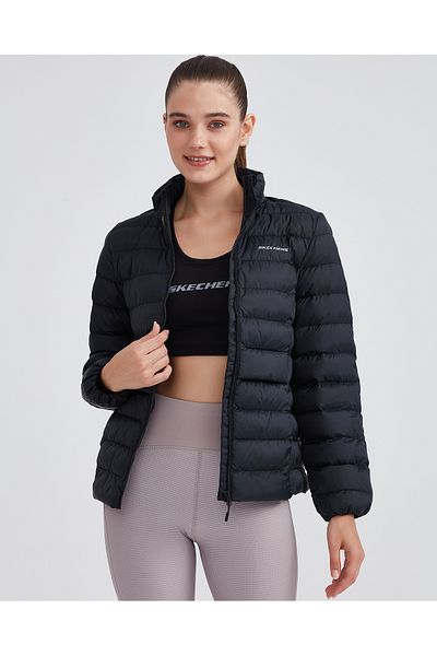 SKECHERS W Outerwear Pop Up Detailed Padded Jacket Women's Black Coat S231240-001
