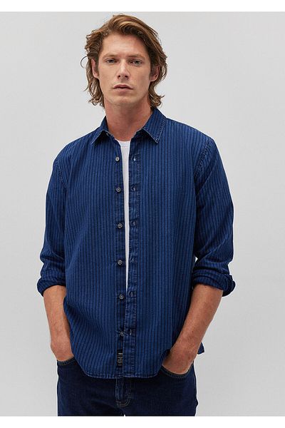 Mavi Koszula jeansowa Slim Fit Slim Fit w paski - 0210882 -18790