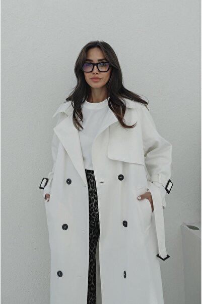 Havoş Тренчкот екрю з затяжками