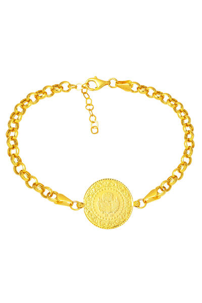 Bilezikci Doç Zincirli Çeyrek Altınlı Bileklik