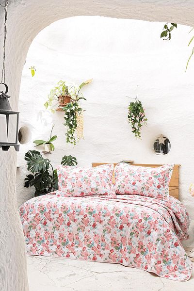 Altınbaşak Harper Pink Puff - Double Luxart Bedding Set
