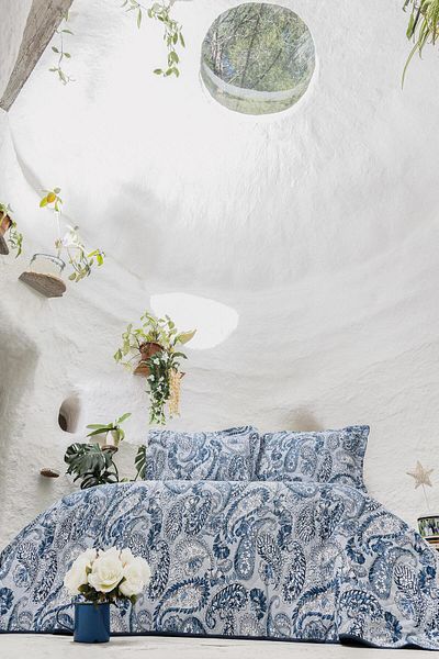 Altınbaşak Carol Denim Double Duvet Cover Set - Luxart