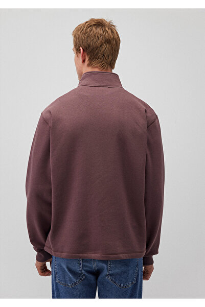 Mavi Dik Yaka Mor Sweatshirt 0s10016-70260