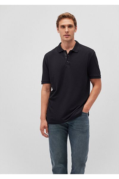 Mavi Μαύρο μπλουζάκι πόλο - Regular Fit, Regular Fit 0612284 -900