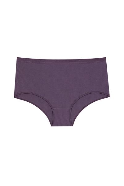Miss Blue Moon Chiloți cu nervuri pentru femei, pachet de 5 bumbac 5460
