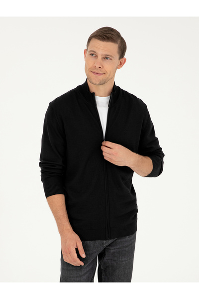 Cacharel Siyah Regular Fit Triko Hırka 50275636-VR046