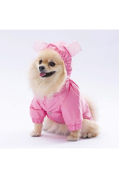 Pawstar Pink Sydney Dog Coat Dog Raincoat Dog Outfit Dog Dress