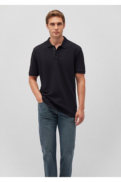 Mavi Μαύρο μπλουζάκι πόλο - Regular Fit, Regular Fit 0612284 -900