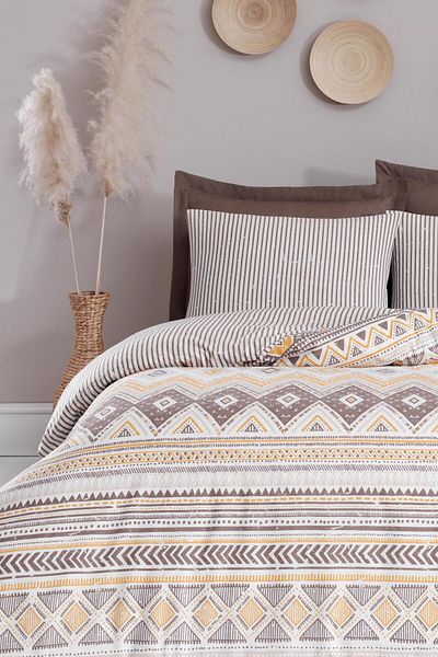 Altınbaşak Nitya Wood - Single Luxart Duvet Cover Set