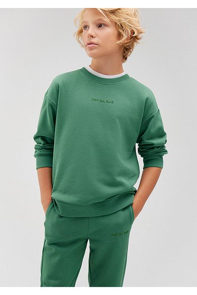 Mavi Green Organic Cotton Sweatshirt - Basic, 6s10043-71881