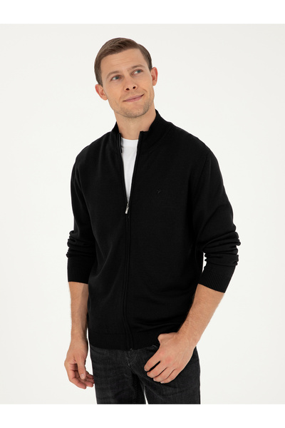 Cacharel Siyah Regular Fit Triko Hırka 50275636-VR046