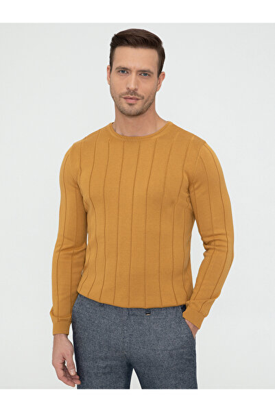 Cacharel Hardal Slim Fit Bisiklet Yaka Triko Kazak 50240208-VR072