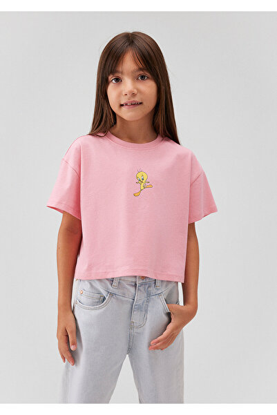 Mavi Tweety Printed Pink T-Shirt Crop / Κοντό κόψιμο 7610247 -71027