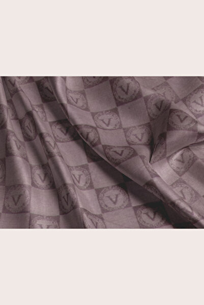 Vissona 57% ΜΕΤΑΞΟΥΡΕΟ %43 ΒΑΜΒΑΚΙ ΣΑΛΙ με μοτίβο μονόγραμμα