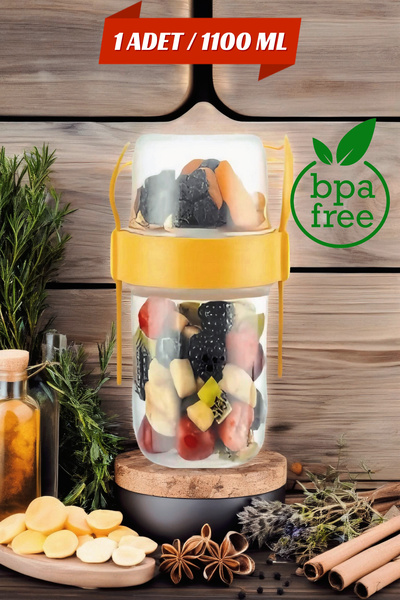 Open Home Concept 1 ADET Diyet & Kahvaltı için Çatal & Kaşıklı Kapaklı Yoğurt...