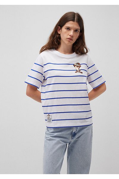 Mavi Tricou albastru cu imprimeu Tasmanian Devil - Regular Fit 1612855 -85471