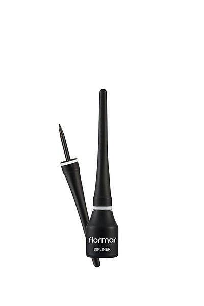 Flormar Dense Pigmented Thin Felt Brush Semi Matte Dipliner (BLACK) - Dipliner-000black-8690604330003