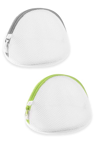 COZY SENSE 2 Pieces of Anti-Smashing Bra Washing Net - Zippered Dirty Laundry Bag Suitcase Organizer
