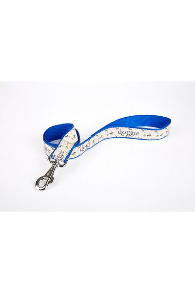 Angoravi Patterned Fancy Woven Dog Walking Strap Handmade 3 X 100 cm Blue