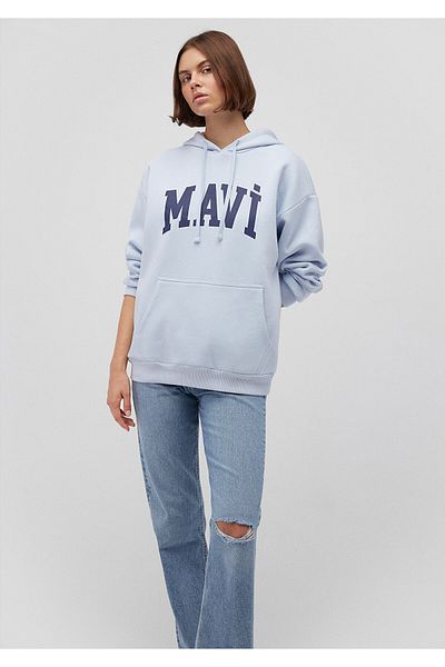 Mavi Sweatshirt mit Kapuze und Logo-Aufdruck - 1600361 -70717