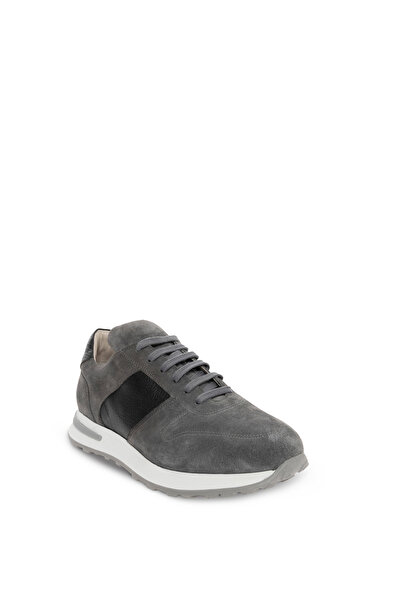 Cacharel Gri Eva Taban %100 Deri Sneaker Ayakkabı 50278446-VR024