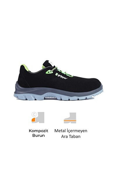 Gripper Mekap Gripper Amur GPR-153 S3 SRC Mikrofiber Deri Kompozit Burun Kevlar Ara Taban Spor İş Ayakkabısı