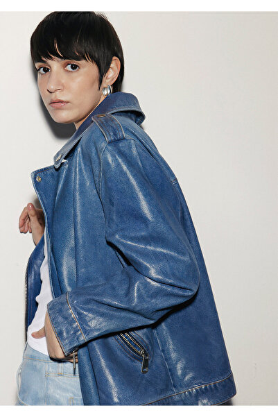 Mavi Jachetă Serina Iconic Indigo Blue Shiny Jean 1110575 -88446