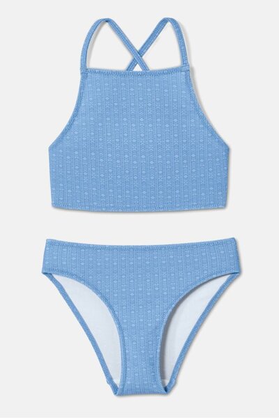 Tchibo Kids Girl 2 Pieces Bikini Set, Blue